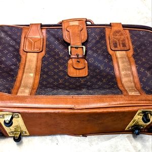 Vintage LV Canvas Monogrammed Pullman Suitcase Rolling Luggage